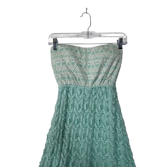 New with tags Y2k Vanity mint small Strapless Dress - Picture 2 of 12
